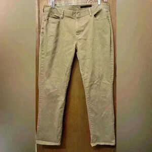 J.Hilburn Solid Khaki Twill 100% Cotton FLAT FRONT Chinos Casual Pants - 40x31